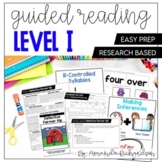 Guided Reading Level I Lesson Plans and Activities