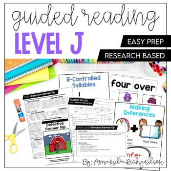 Preview of Guided Reading Level J Lesson Plans and Activities