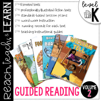 Preview of Guided Reading Level K Volume 2 | Distance Learning