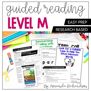 Guided Reading Level M Lessons and Activities by Amanda ...