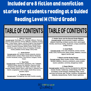 Guided Reading Level M Reading Comprehension Worksheets | TPT