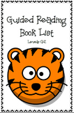 Guided Reading Leveled Book List (Q-Z)