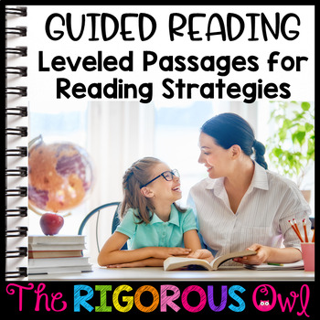 Preview of Leveled Reading Strategies Comprehension Passages | Guided Reading Passages