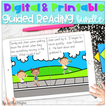 Preview of Guided Reading Leveled Readers Running Record Reading Fluency Digital and Print