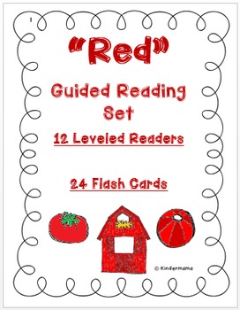 Preview of Color Book: Guided Reading Differentiated Sight Word and Leveled Color Set: Red