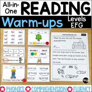 Preview of Guided Reading Levels EFG | Distance Learning