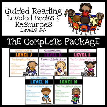 Preview of Guided Reading Books Levels J-N: The Complete Package Bundle - Distance Learning