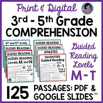 Preview of Reading Comprehension Passages with Multiple Choice Questions: Grades 3, 4 and 5