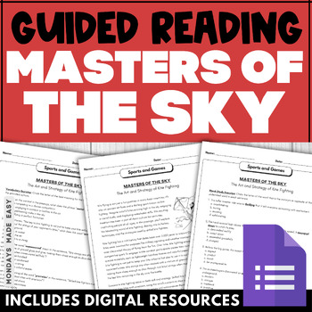 Preview of Guided Reading - Lexile Leveled Comprehension Passage - The Art of Kite Fighting