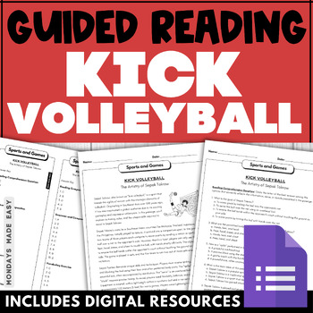 Preview of Guided Reading - Lexile Leveled Comprehension Passage - The Art of Sepak Takraw