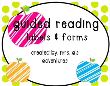 Printable Guided Reading Post-its