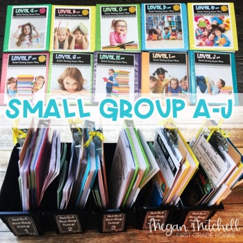 Preview of Small Group Guided Reading MEGA BUNDLE Levels A-J Lesson Plans & Activities
