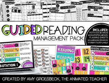 Preview of Guided Reading Management Pack with Timers