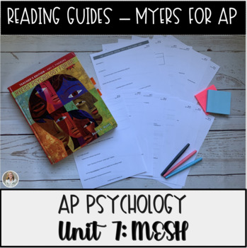 Preview of Guided Reading: Motivation, Emotion, Stress & Personality Myers' Psych for AP