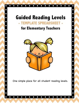 Preview of Guided Reading Needs Spreadsheet: Readers At-a-Glance