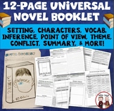 Guided Reading Novel Booklet