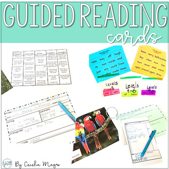 Preview of Guided Reading Organization