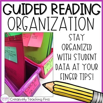 Preview of Guided Reading Data Organization EDITABLE