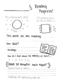 Guided Reading Parent Communication Form
