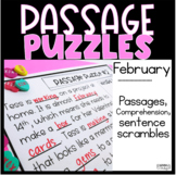 Guided Reading Passage Puzzle | Cloze Reading | Google Slides | February