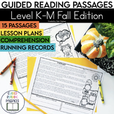 Guided Reading Passages: Fall Edition {Level K-M}