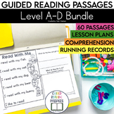 Guided Reading Passages Fiction Bundle | Level A-D Kinderg