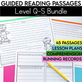 Guided Reading Passages Bundle | Level Q-S | 4th Grade | C