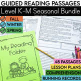 Guided Reading Passages Bundle | Seasonal | Level K-M | Fi