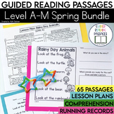 Guided Reading Passages Bundle | Spring | Level A-M | Fict