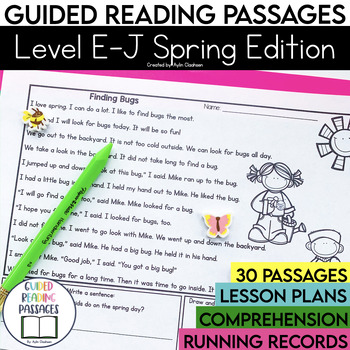 Guided Reading Passages: Spring Edition {Level E-J}