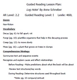 Guided Reading Plan for "Log Hotel" by Anne Schreiber