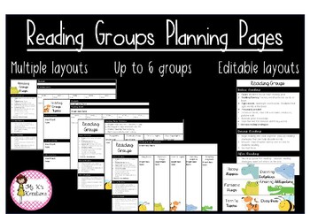 Preview of Guided Reading Planning Pages