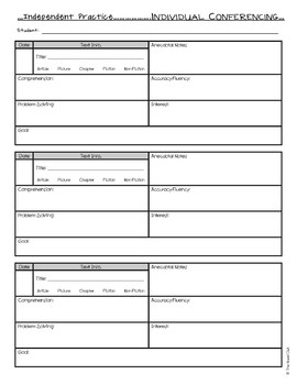 Guided Reading Planning & Recording Forms - Plan, Teach, Observe ...