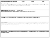 Guided Reading Lesson Plan Template (Editable) and Confere