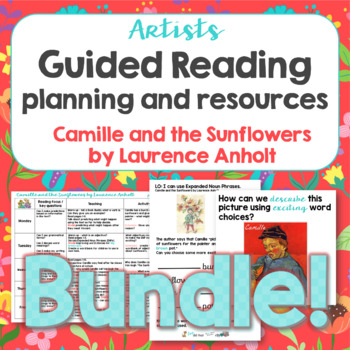 Preview of Guided Reading Plans and Resources Camille and the Sunflowers by Laurence Anholt