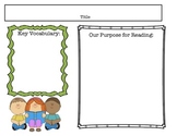 Guided Reading Purpose for Reading Printable