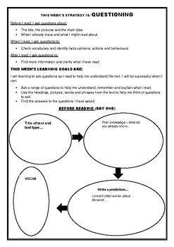 reading activities questioning