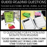 Guided Reading Questions For Fiction & Non-Fiction {Before