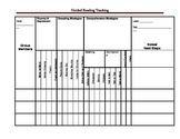 Guided Reading Quick Tracking Checklist