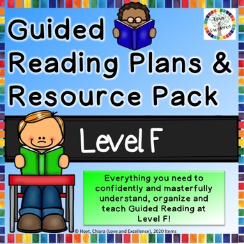 Preview of Guided Reading Resource, Lesson Planning, & Activity Pack Level F