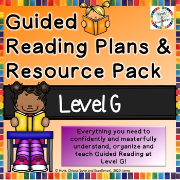 Preview of Guided Reading Resource, Lesson Planning, & Activity Pack Level G