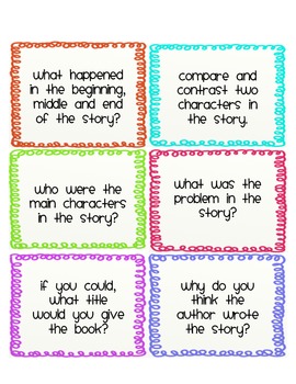 Preview of Guided Reading Response Cards