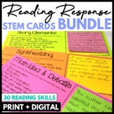 Guided Reading Response Cards Bundle | Sentence Stems
