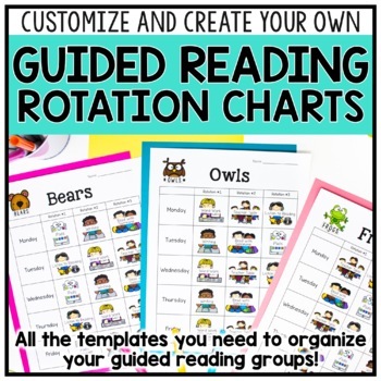 Preview of Guided Reading Rotations: Charts, Schedules, & Organization