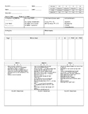 Guided Reading Running Record Form