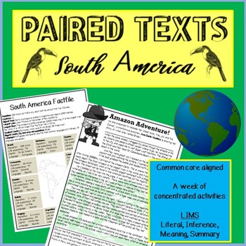 Preview of Guided Reading - SOUTH AMERICA.