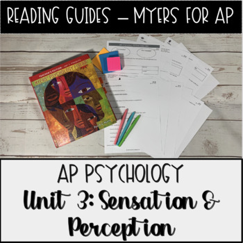 Preview of Guided Reading Unit 3 Sensation & Perception Myers' Psychology for AP
