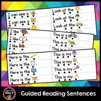 Preview of Guided Reading Sentences