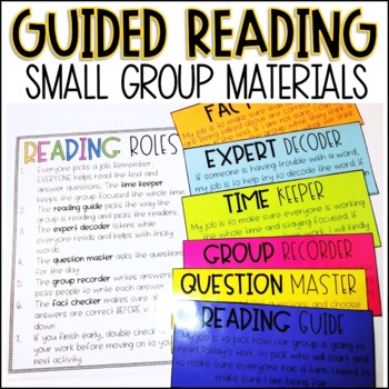 Preview of Student Led Guided Reading Groups