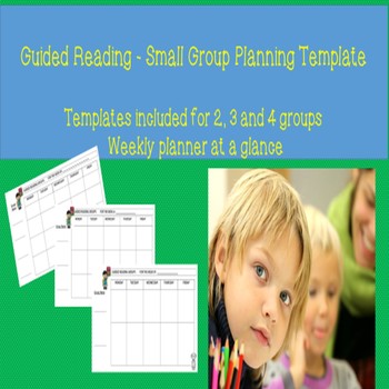 Preview of Small Group Reading Template Lesson Planner Multiple groups Guided Reading